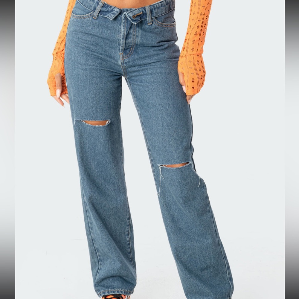 Folded Jeans